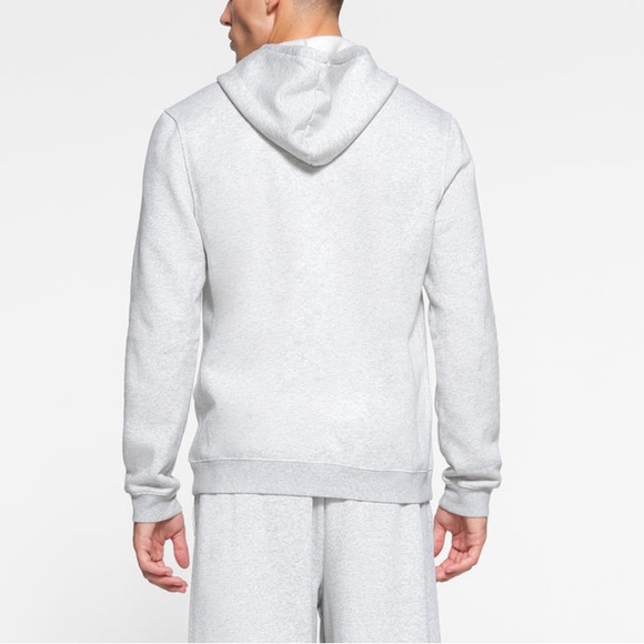 SKIMS Men’s Fleece Lounge Hoodie Light Heather Grey Sz. L SOLD OUT - Picture 2 of 5